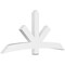 Ekena Millwork Alberta Architectural Grade PVC Gable Bracket, 84"W x 38 1/2"H x 4"D x 6"F, 11/12 Pitch GBP084X39X0406ALB00 - alternate 1